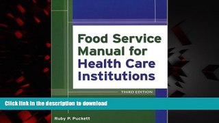 liberty books  Food Service Manual for Health Care Institutions online