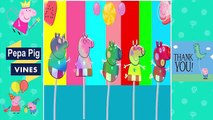 Peppa Pig Vines | Lollipop Peppa Pig Emily Elephant Finger Family Nursery Rhymes Lyrics