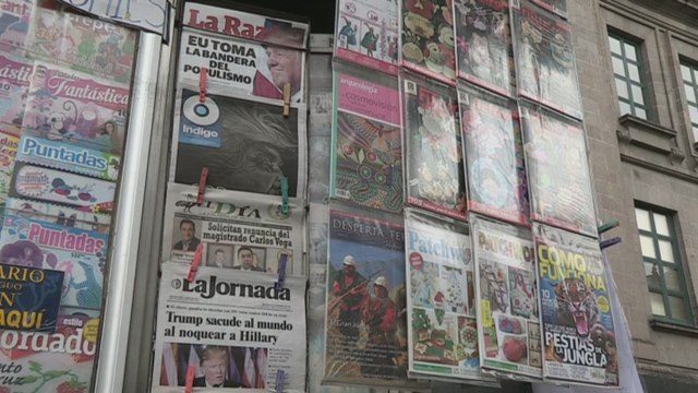 Portadas de periódicos mexicanos son dedicadas al triunfo de Trump en EE.UU.