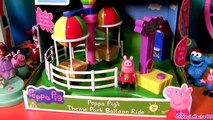 Peppa Pig Balloon Ride Theme Park With Disney Princess Sofia the First - Tiovivo Giro In Mongolfiera