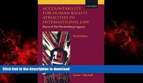 Best book  Accountability for Human Rights Atrocities in International Law: Beyond the Nuremberg