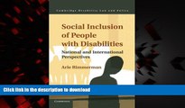Read book  Social Inclusion of People with Disabilities: National and International Perspectives