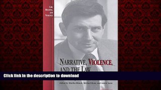 Buy book  Narrative, Violence, and the Law: The Essays of Robert Cover (Law, Meaning, and