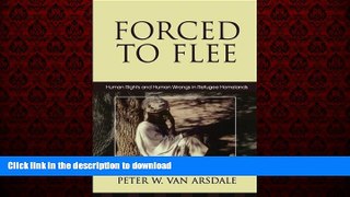 Best book  Forced to Flee: Human Rights and Human Wrongs in Refugee Homelands (Program in