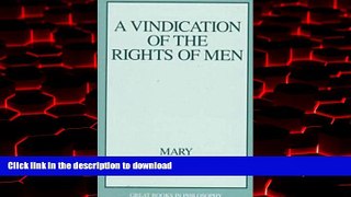 Best books  A Vindication of the Rights of Men (Great Books in Philosophy) online for ipad