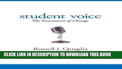 [BOOK] PDF Student Voice: The Instrument of Change Collection BEST SELLER