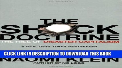 [DOWNLOAD] PDF The Shock Doctrine: The Rise of Disaster Capitalism New BEST SELLER