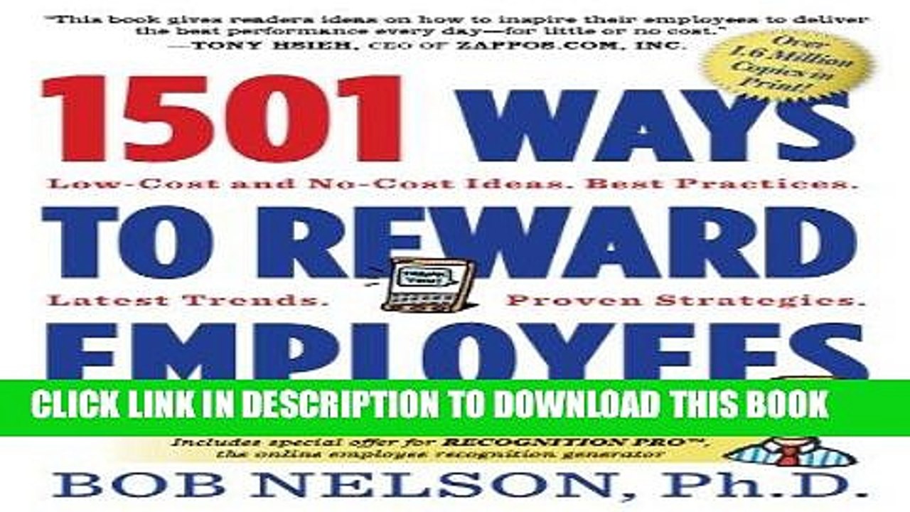 [DOWNLOAD] PDF 1501 Ways to Reward Employees New BEST SELLER