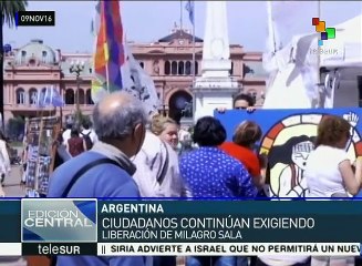 Argentina: realizan acampada por la liberación de Milagro Sala