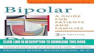 Best Seller Bipolar Disorder: A Guide for Patients and Families (A Johns Hopkins Press Health