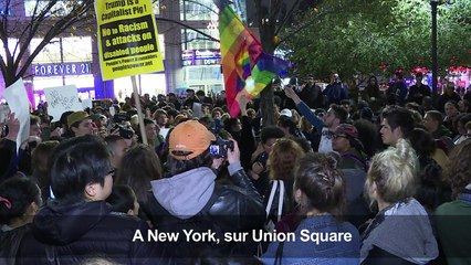 Etats-Unis: manifestatins anti-Trump à travers le pays