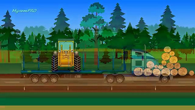 Мультики про машинки. Тягач. Автовоз. Самосвал. Машины для детей.