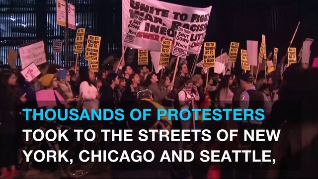 Anti-Trump protests erupt across United States