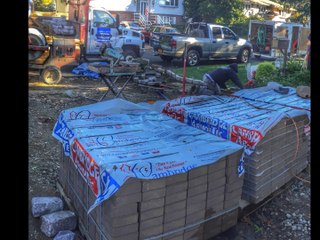 Asphalt Driveway with Cambridge Pavers - West Islip, N.Y. 11795