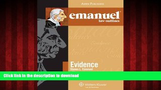 Buy book  Emanuel Law Outlines: Evidence (The Emanuel Law Outlines) online for ipad