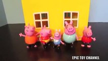 PEPPA PIG Nickelodeon Peppa Pig Toy Video with Peppa Pig and Daddy Pig, Peek n Surprise House