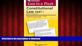 Buy books  Law in a Flash Cards: Constitutional Law I online