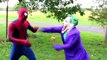 Spiderman vs Joker in Real Life! Superhero Fun & Battle Death Match!