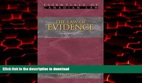 Best book  The Law of Evidence (Essentials of Canadian Law) online to buy