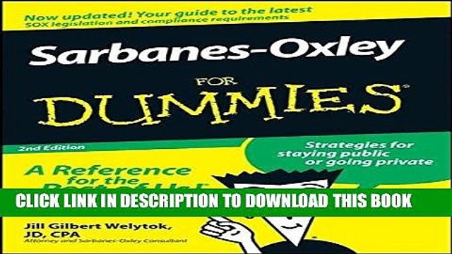 [PDF] Sarbanes-Oxley For Dummies Full Online