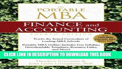 [PDF] The Portable MBA in Finance and Accounting Full Collection