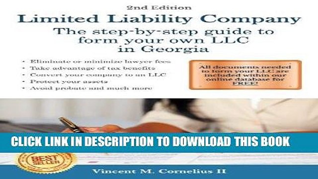 [PDF] Limited Liability Company: The Step-by-Step Guide to Form Your Own LLC in Georgia Full