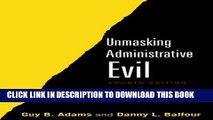 [READ] EBOOK Unmasking Administrative Evil ONLINE COLLECTION
