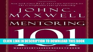 [READ] EBOOK Mentoring 101 BEST COLLECTION