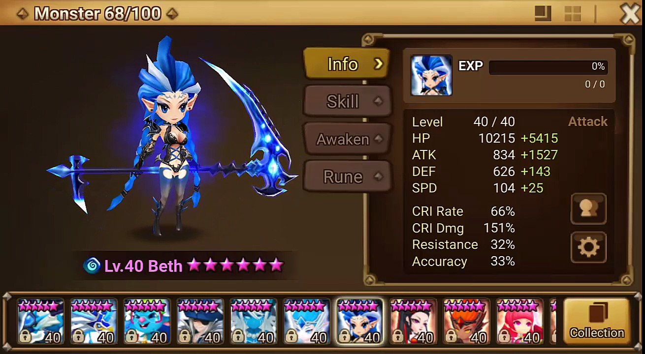 Summoners War Using Beth in Guardian 1 Guild War VS Scarlet Wings