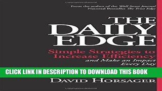 [READ] EBOOK The Daily Edge: Simple Strategies to Increase Efficiency and Make an Impact Every Day