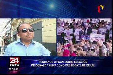 Peruanos opinan tras elección de Donald Trump como presidente