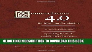 [FREE] EBOOK Nomenclature 4.0 for Museum Cataloging: Robert G. Chenhall s System for Classifying