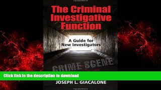 Buy books  The Criminal Investigative Function: A Guide for New Investigators online for ipad