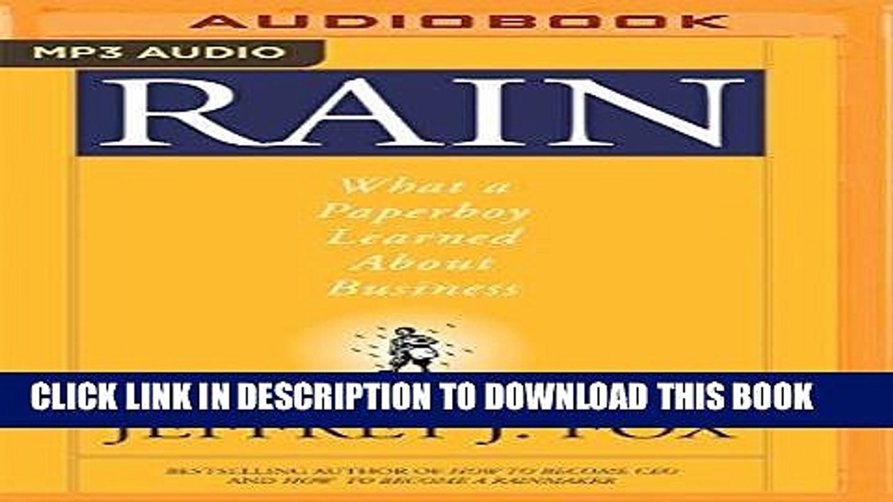 [PDF] Rain: What a Paperboy Learned About Business Popular Online