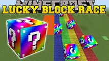 PopularMMOs Minecraft - EXTREME RAINBOW LUCKY BLOCK RACE - Lucky Block Mod - Modded Mini-Game