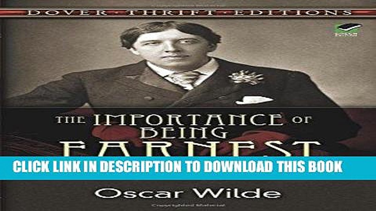 Read Now The Importance of Being Earnest PDF Online