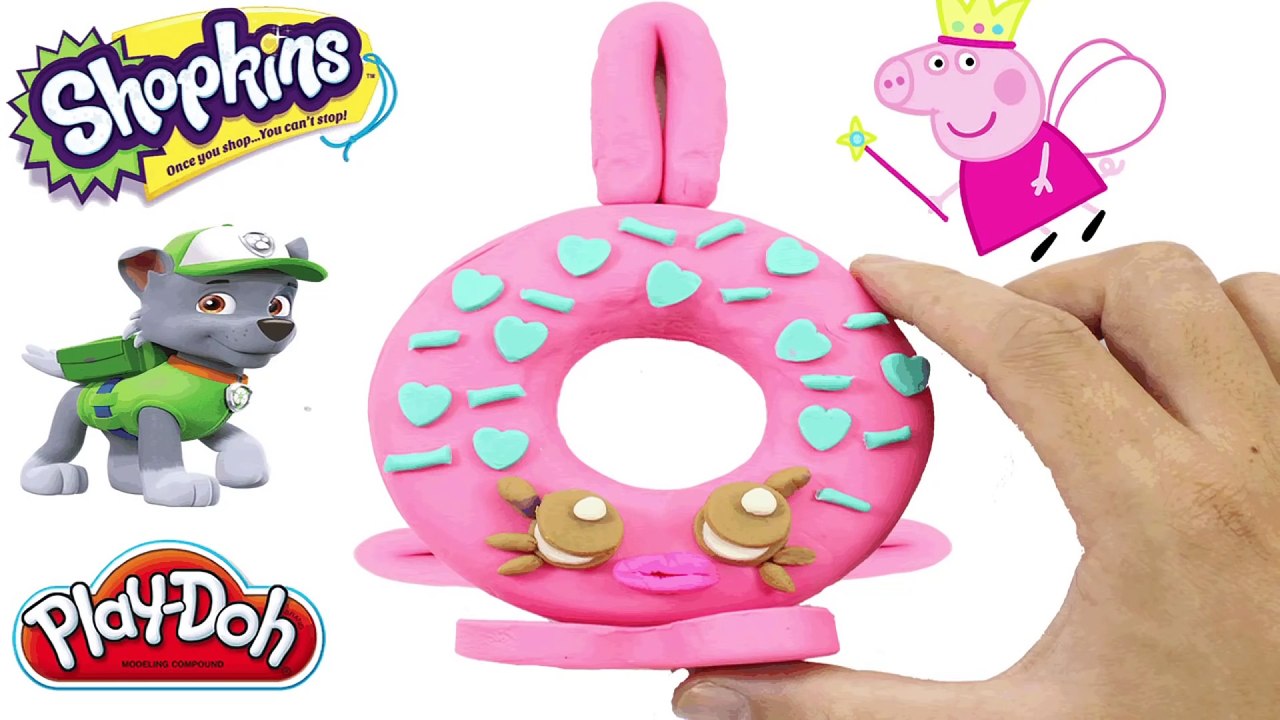 Play Doh Cake - Create shopkins playdoh donut for peppa pig toys & paw patrol toys