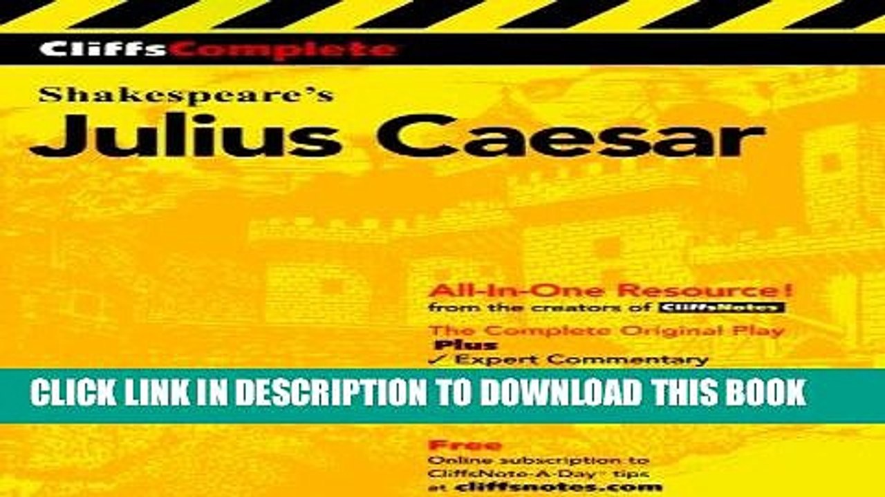 Read Now CliffsComplete Julius Caesar Download Book