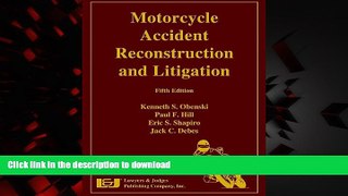 Buy books  Motorcycle Accident Reconstruction and Litigation, Fifth Edition online to buy