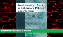 liberty book  Implementing Quality in Laboratory Policies and Processes: Using Templates, Project