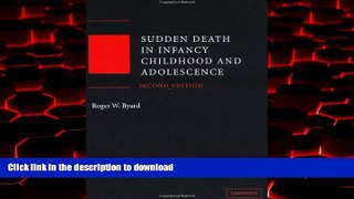 Read book  Sudden Death in Infancy, Childhood and Adolescence online to buy