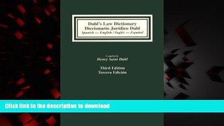 liberty book  Diccionario jurÃ­dico espaÃ±ol/inglÃ©s inglÃ©s/espaÃ±ol: Dahl s Law Dictionary: an