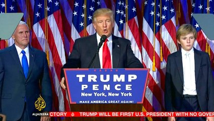 US election: Donald Trump vows to unite nation