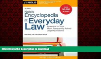 Read book  Nolo s Encyclopedia of Everyday Law: Answers to Your Most Frequently Asked Legal