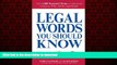 Read books  Legal Words You Should Know: Over 1,000 Essential Terms to Understand Contracts,