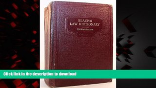 Read books  Black s Law Dictionary Third Edition online to buy