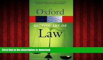 Buy books  A Dictionary of Law (Oxford Quick Reference) online