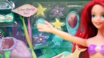 Little Mermaid Ariel and Rapunzel Forever Hair Salon Color Change Hair Makeover DisneyCarToys