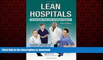 Best books  Lean Hospitals: Improving Quality, Patient Safety, and Employee Engagement, Third