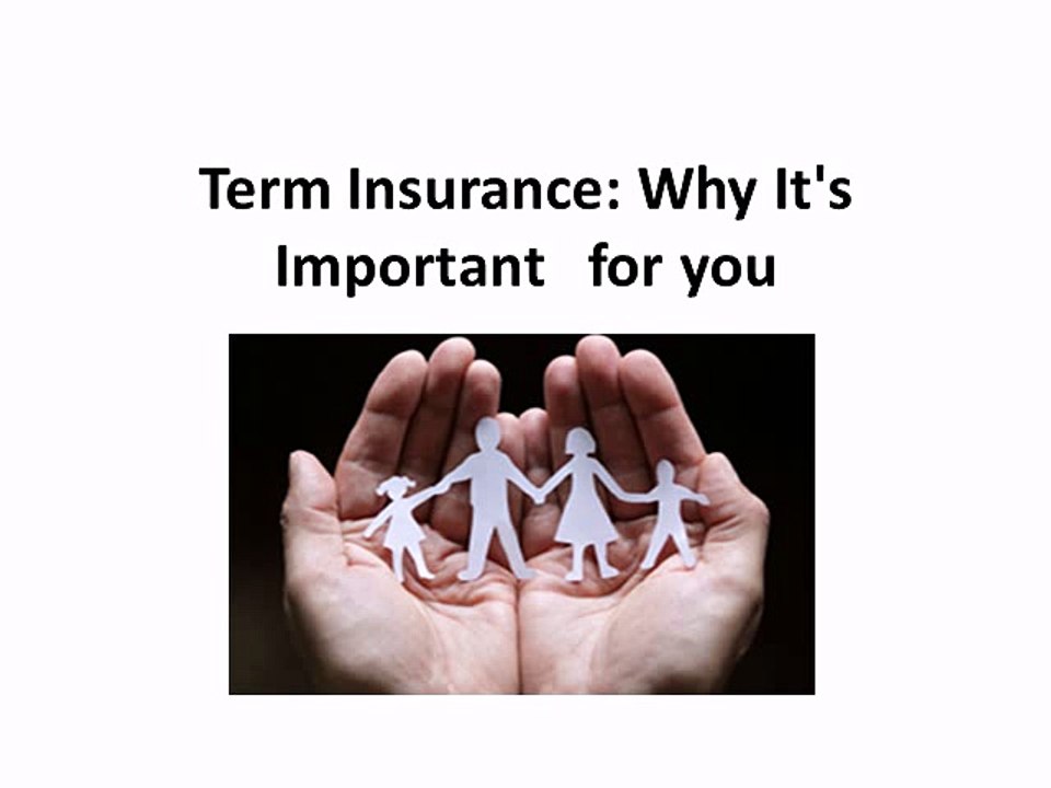 Term Insurance Why It's Important  for you